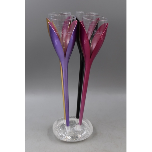 328 - Moet Chandon Tulip Champagne Flute Glass Set 12