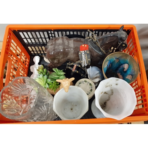 870 - Mixed Lot of Decorative items, Fold Flat Crate Included .