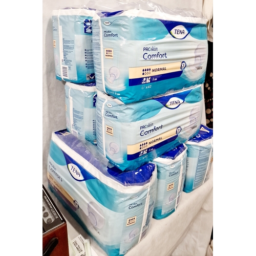 871 - New Tena Proskin Comfort Pads. 7 Packs of 42