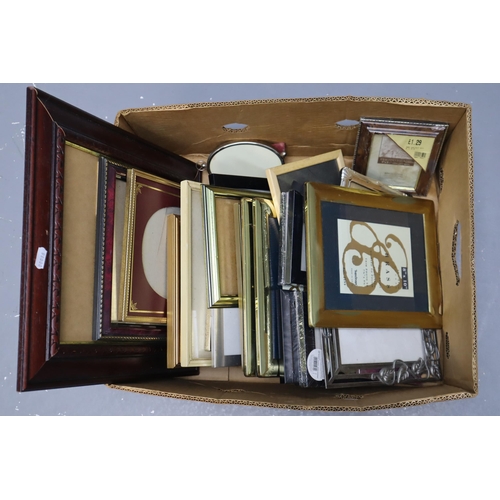 882 - Large Collection of Various Picture Frames In Size And Design