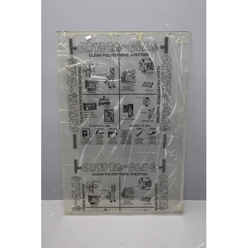 715 - A Clear Crysta-Glas Polystyrene Sheet, Approx 36.5