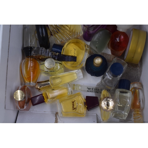 137 - Large Selection of Mainly Perfume Miniatures. Includes Cerruti, L’air du Temps, L’Aimant... 