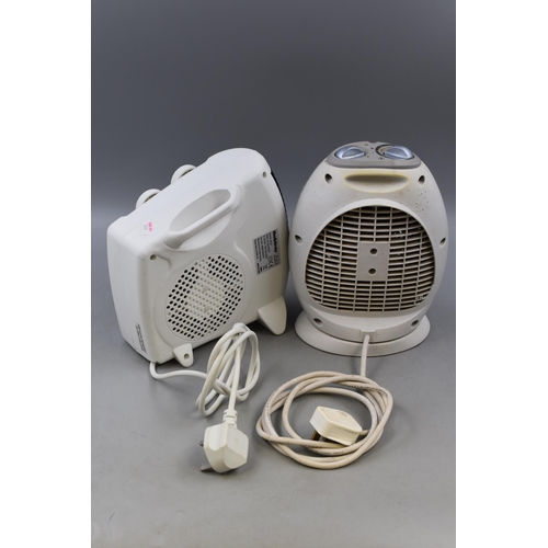 735 - Two Portable Heater Blowers to include Beldray and Bionair both power on when tested