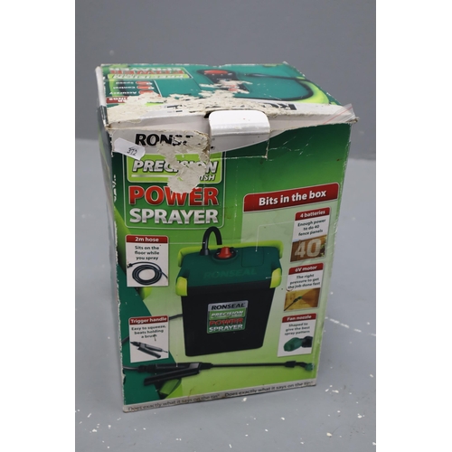 737 - Ronseal Precision Power Sprayer in Box with Batteries (Untested)