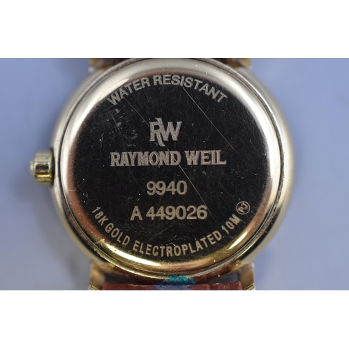 84 - Raymond Weil Ladies Quartz Watch with Leather Strap (Working)