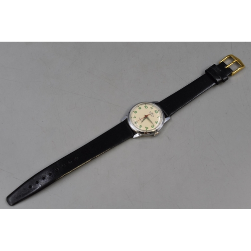 86 - Fortis 17 Jewel Mechanical Gents Watch Complete with Leather Strap