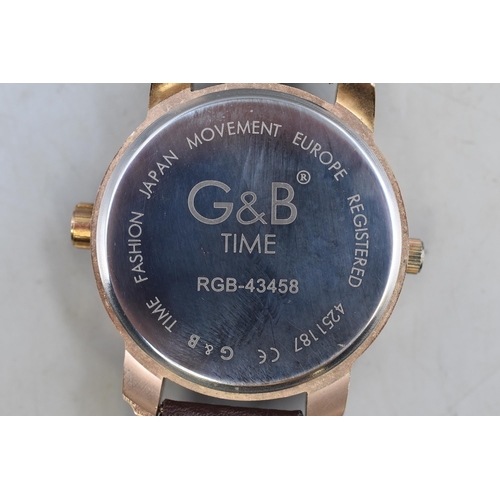 95 - Gents G&B Time Wristwatch (Working)