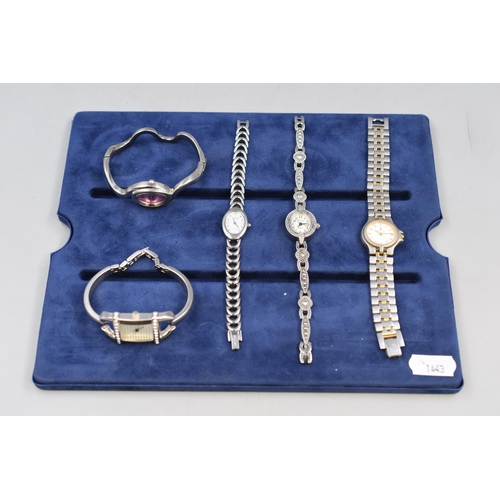 111 - Selection of 5 Ladies Quartz Watches (Working)