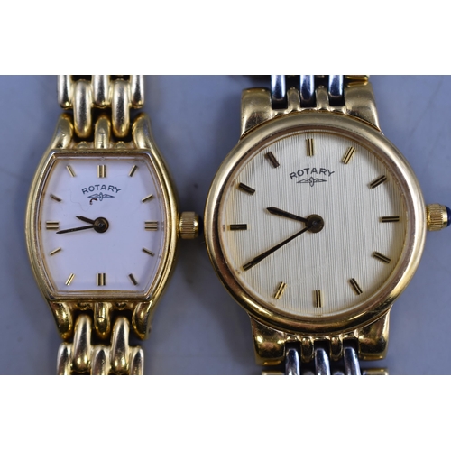 112 - Two Ladies Rotary Quartz Watches (Working)