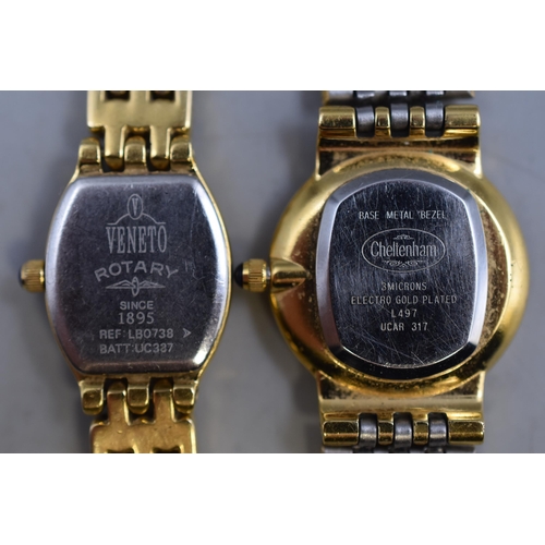 112 - Two Ladies Rotary Quartz Watches (Working)