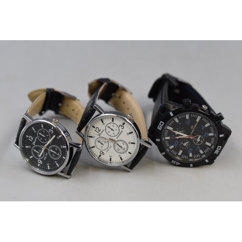 116 - Three Quartz Watches to include Geneva