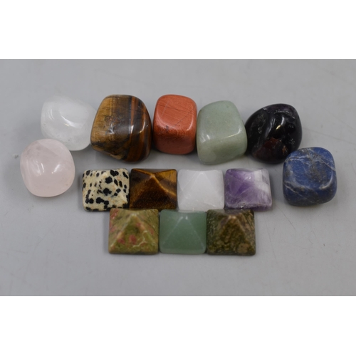 120 - Mixed Selection of Gemstones to include Chakra and Pyramid Stones