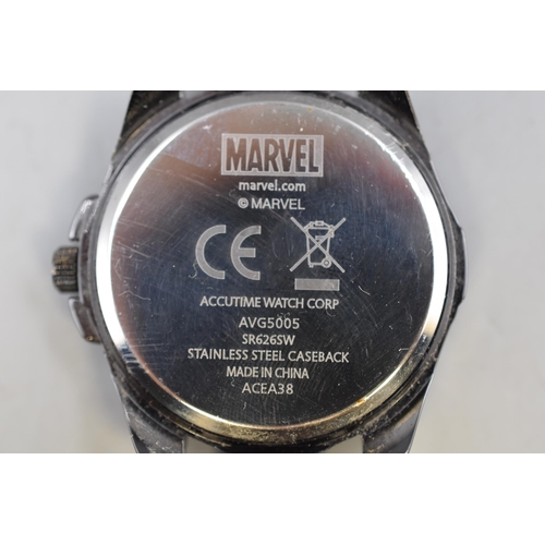 124 - Marvel Avengers Gents Quartz Watch (Working)