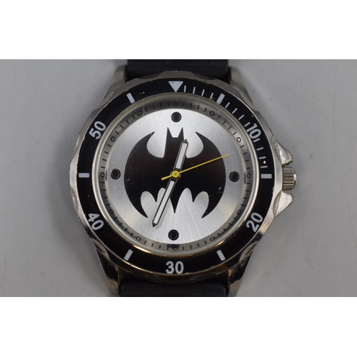 125 - DC Comics Batman Quartz Watch with Rubberised Strap (Working)