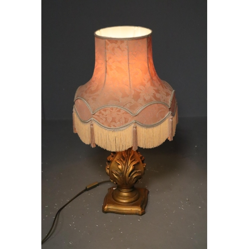 416 - Large Ornate Gold Coloured Lamp 18