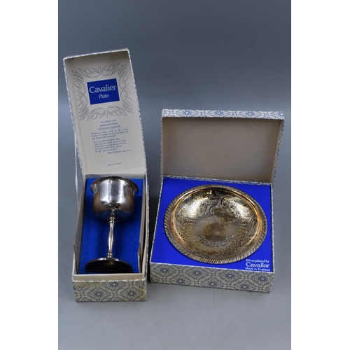 136 - A Large Selection of Silver Plated and Pewter. Includes Cutlery, Condiment Sets, Goblet And More