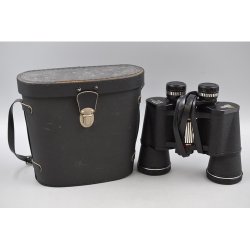 421 - A Pair of Boots Admiral II 12X50mm Binoculars, In Case