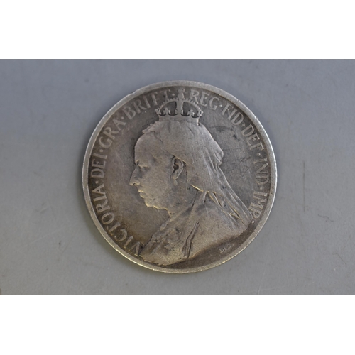 145 - Victoria Nine Piastres 1901 Silver Coin