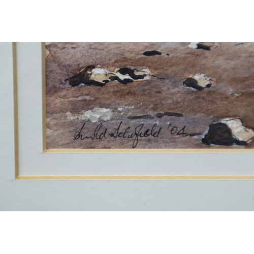 438 - Signed Framed and Glazed Arnold Schofield Watercolour and Ink Painting Entitled 