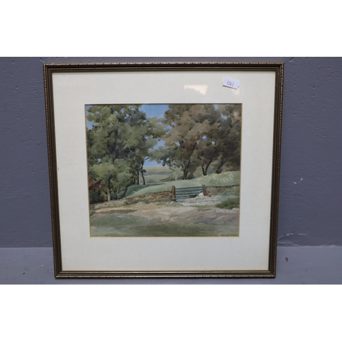 439 - Two Signed Framed and Glazed Malachi Smith Prints, With Framed and Glazed Watercolour Signed 'J-Newt... 