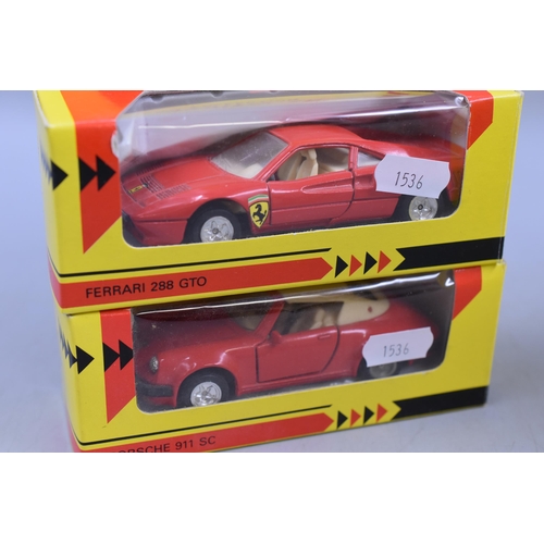 182 - Collection Of Six Boxed ' Shell Classic Sportscar Collection' To Include, Ferrari 288 GTO, Porsche 9... 