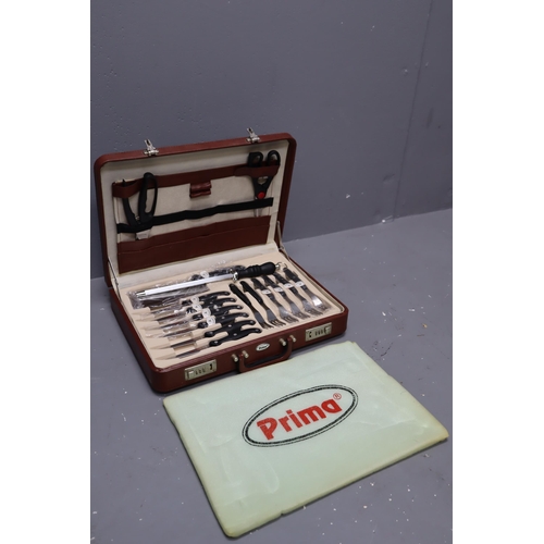 455 - Case Containing a Selection of Steak Knives, Forks, Scissors and a various Selection of Chopping Kni... 