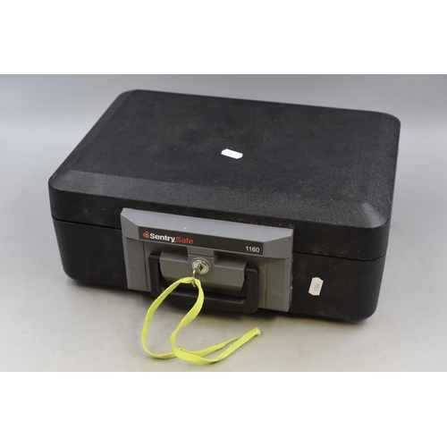 460 - A SentrySafe 1160 Fireproof Lockbox, With Key