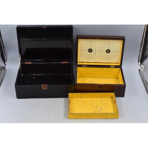 467 - Two Mother of Pearl Inlaid Storage Boxes (Largest 12