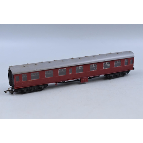 242 - Three Various Model Railway Carriages, by TTR and Marked (M 16171) Rosebud Kitmaster in Red and Horn... 