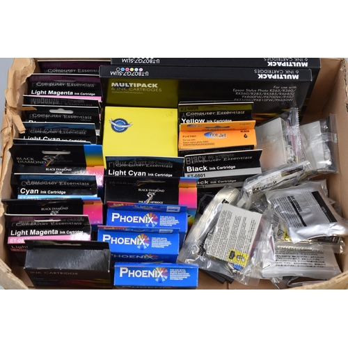 483 - Large Mixed Lot of Various New Printer Cartridges in Various Colours