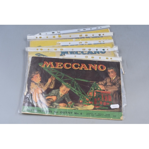 486 - Collection of Five Vintage Meccano Instruction Booklets