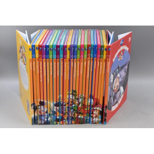 488 - 24 Disney Wonderful World of Knowledge Hardback Books (1-24)