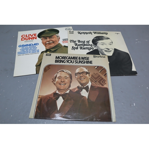 493 - Case to include a Mixed Selection of Vinyl LP Records, includes Shirly Temple, Morecambe and Wise, F... 