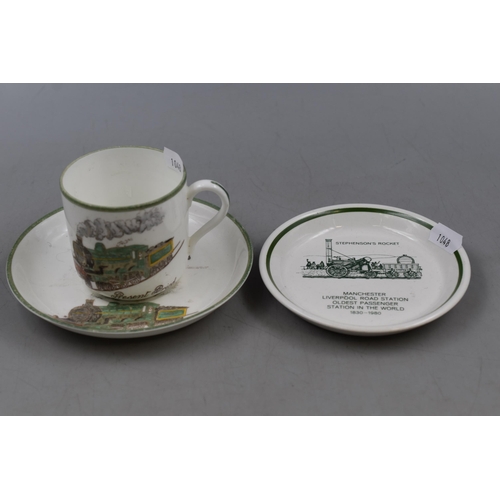 281 - Mixed Selection to include 4 Oval Bradford Exchange Steam Train Plates, Hammersley Steam Engine Duo ... 