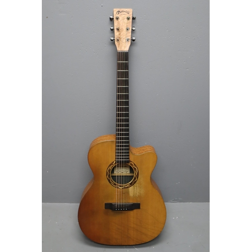 509 - A Martin & Co XC1T Ellipse Cut Away Electro-Acoustic Guitar, With Case and Strap