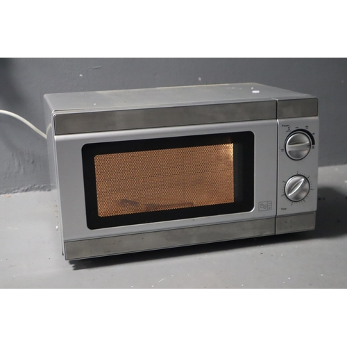 516 - Silver Microwave 1200w Working When Tested