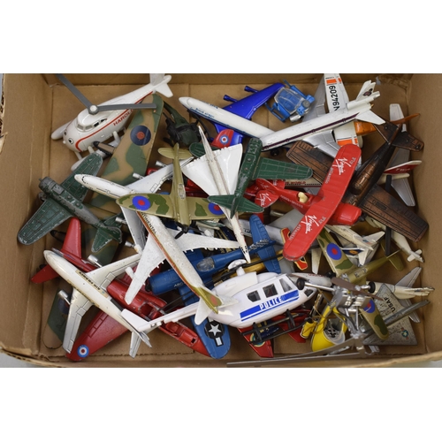 523 - A Selection of Playworn Diecast Aircrafts