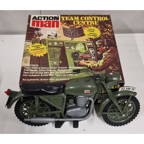 524 - Vintage Boxed Palitoy Action Man Team Control Centre A/F and an Action Man Motorcycle.