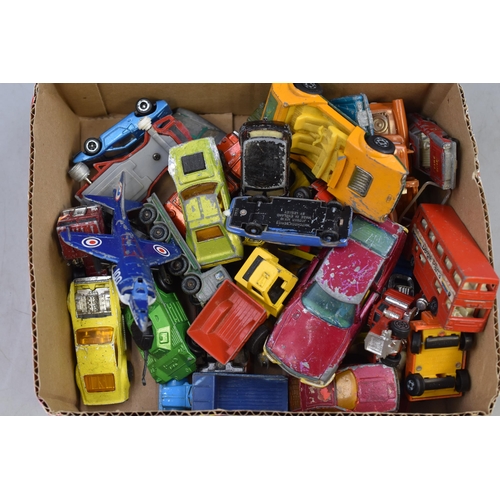 547 - A Selection of Playworn Diecast Vehicles. Includes Mostly Matchbox