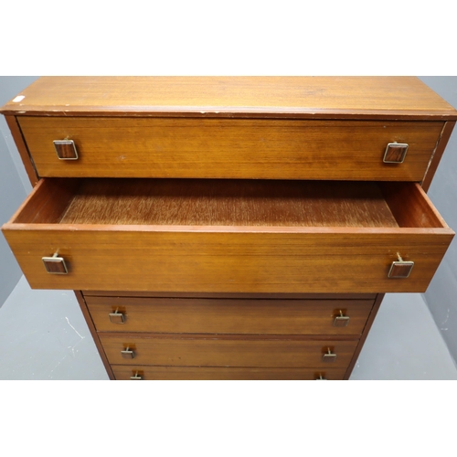 329 - Mid Century Lebus Six Drawer Unit in Golden Teak approx 45