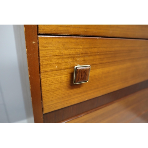 329 - Mid Century Lebus Six Drawer Unit in Golden Teak approx 45