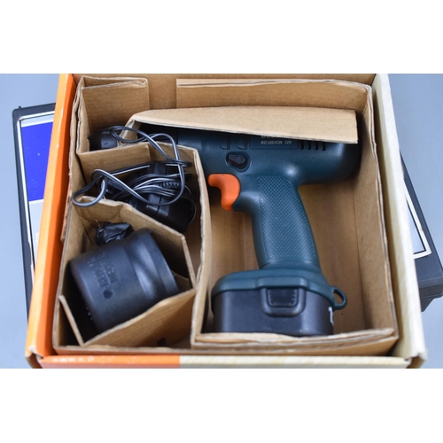 695 - Three Black & Decker Drills in Cases. Includes 400H (Powers on When Tested), And Two Others For ... 