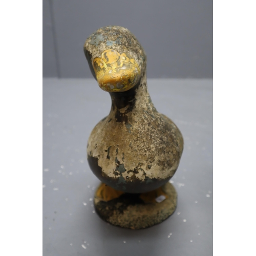 701 - Two Large Concrete Garden Duck Ornaments (15”)