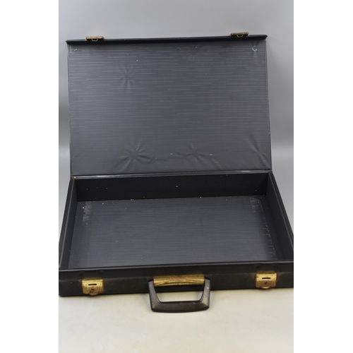 741 - A Leather Effect Business Briefcase With Laptop Bag