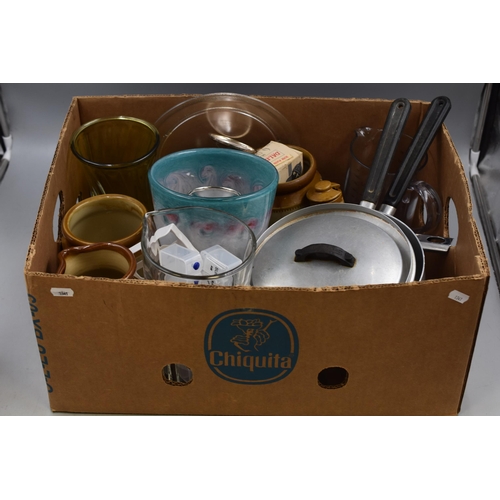 824 - Mixed Selection of Kitchenalia including Stoneware Containers, Measuring Jugs and More