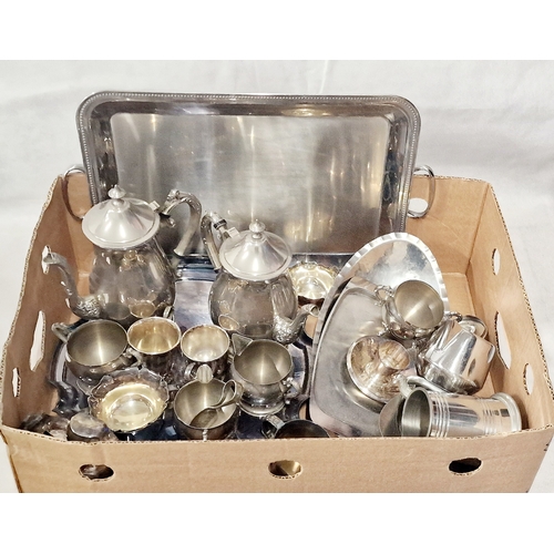 825 - Large Selection of Mainly Silver Plated ware and other Metalware including a guy degrenne French Tra... 