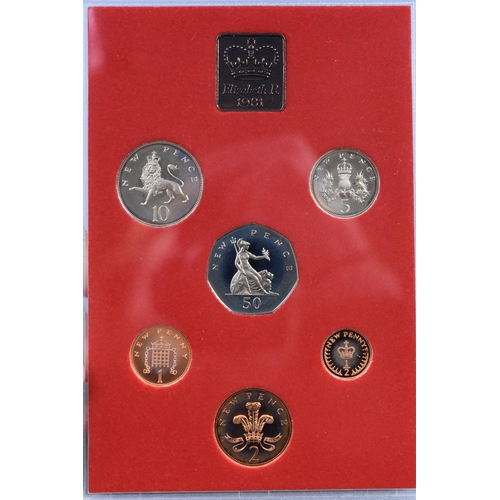 164 - Royal Mint Coinage of Great Britain & Northern Ireland 1981 Proof Coin Set