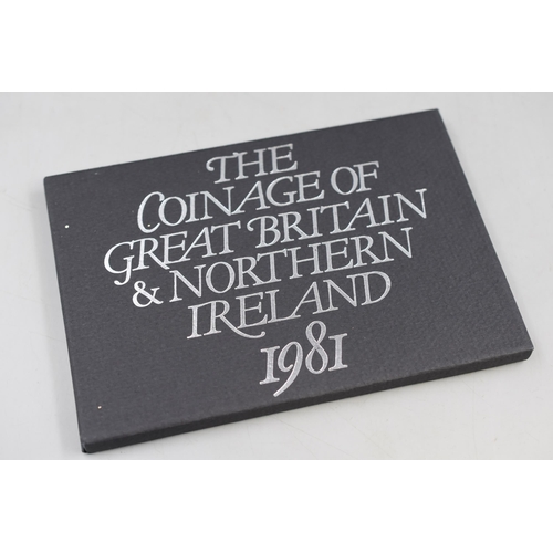 164 - Royal Mint Coinage of Great Britain & Northern Ireland 1981 Proof Coin Set