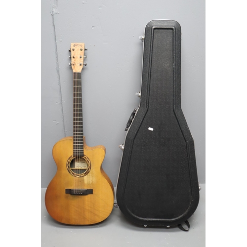 509 - A Martin & Co XC1T Ellipse Cut Away Electro-Acoustic Guitar, With Case and Strap