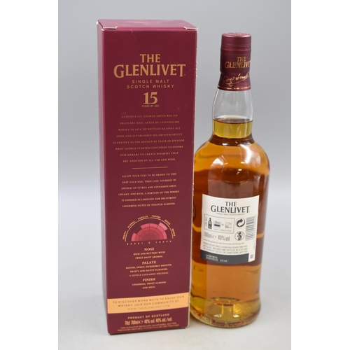 8 - An Unopened Bottle of The Glenlivet French Oak Reserve Single Malt Scotch Whisky, Aged 15 Years. In ... 